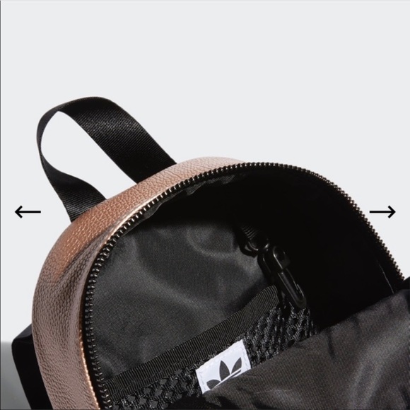 Adidas Rose Gold/Black Mini Backpack NWT - Picture 4 of 7
